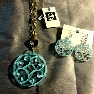 Statement necklace and earrings